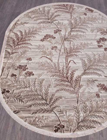 Турецкий ковер REGINA-O0284-080-BROWN-OVAL