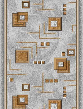 Дорожка паласная ''Кубик Серый''