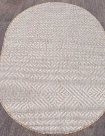 Ковёр VEGAS-S115-CREAM-OVAL