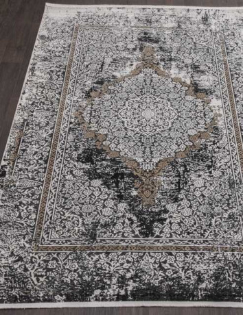 Турецкий ковер VISKONTI-30576A_BH3_77-CREAM-BLACK-STAN