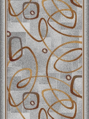 Дорожка паласная ''Червяк серый''