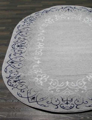 Турецкий ковер PACHA-07829G-POLY-C-A-GRI-POLY-OVAL