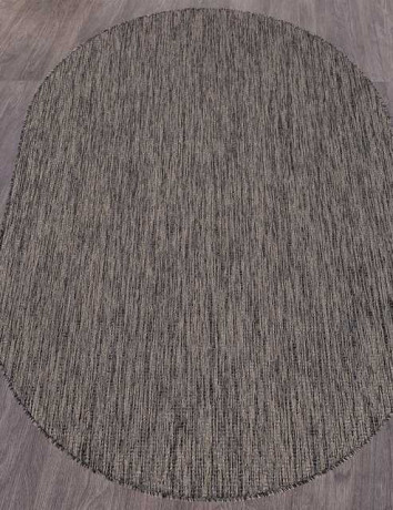 Ковёр VEGAS-S115-DARK-GRAY-OVAL