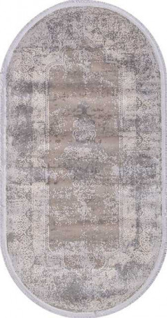 Турецкий ковер ATLAS-9307-GREY-GREY-OVAL
