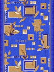 Дорожка паласная ''Лилия синий''