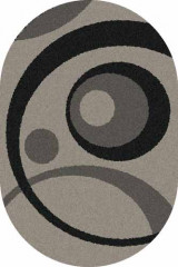 Овальный ковер PLATINUM T151 GRAY