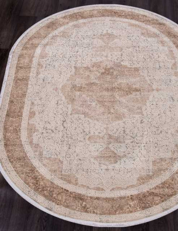 Турецкий ковер ATLAS-9315-BEIGE-BEIGE-OVAL