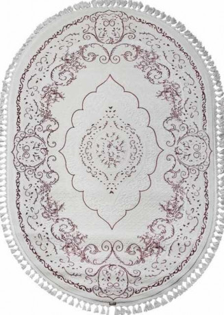 Турецкий ковер HUNKAR-07857A-FUCHSIA-WHITE-OVAL