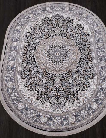 Турецкий ковер CASABLANKA-9734A-BLACK-OVAL