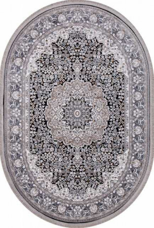 Турецкий ковер CASABLANKA-9734A-BLACK-OVAL