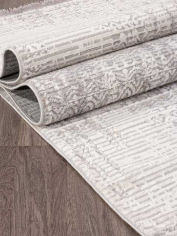 Турецкий ковер ALANYA-22403A-WHITE-GREY-SHR-STAN