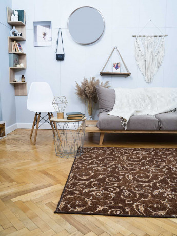 Палас ''Вензель этюд Коричневый''