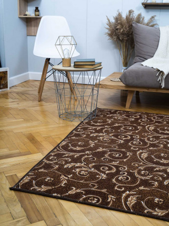 Палас ''Вензель этюд Коричневый''