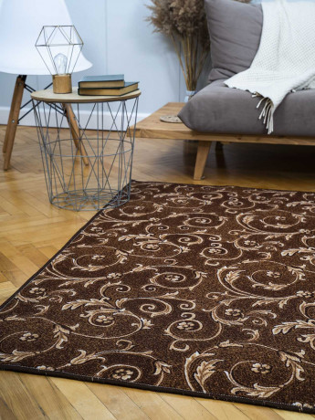 Палас ''Вензель этюд Коричневый''