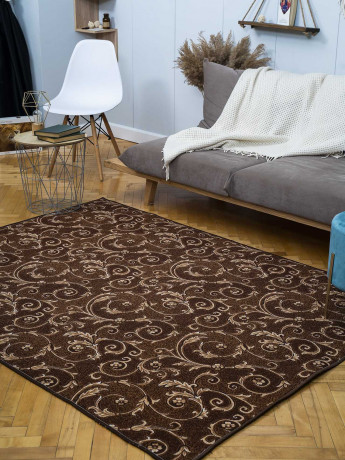 Палас ''Вензель этюд Коричневый''