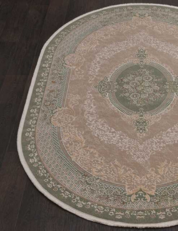 Турецкий ковер QATAR-33342-040-GREEN-OVAL