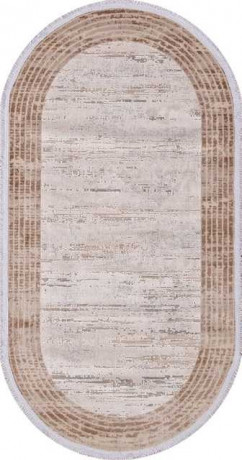 Турецкий ковер ATLAS-9317-BEIGE-BEIGE-OVAL