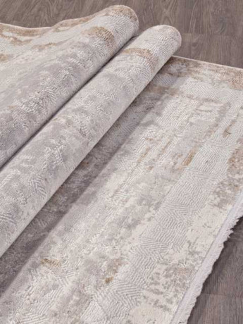 Турецкий ковер ALANYA-22464A-WHITE-GREY-SHR-STAN