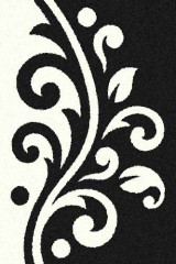 Прямоугольный ковер PLATINUM T621 BLACK-NATURAL