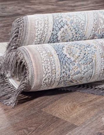 Иранский ковер FARSI 1200 G256-LIGHT-GRAY-OVAL