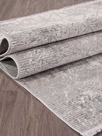 Турецкий ковер ALANYA-22562A-WHITE-L-GREY-STAN