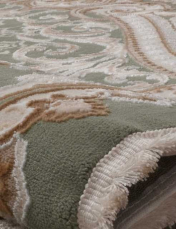 Турецкий ковер QATAR-33525-040-GREEN-OVAL