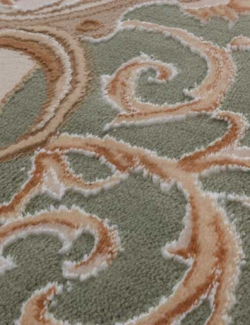 Турецкий ковер QATAR-33525-040-GREEN-OVAL