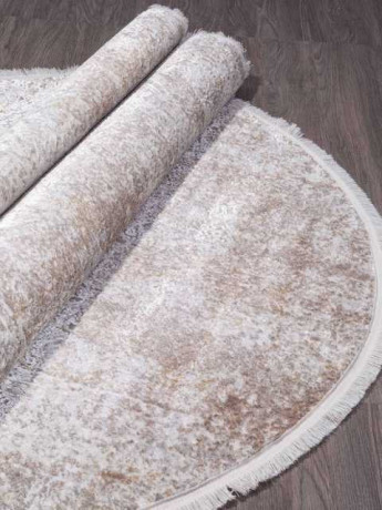 Турецкий ковер AJMAL-LP-257-CREAM-BROWN-OVAL