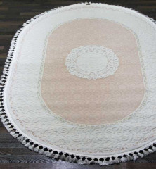 Турецкий ковер HUNKAR-07908A-PINK-PINK-OVAL