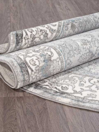 Ковёр ATLANTIS-D741-CREAM-GRAY-OVAL