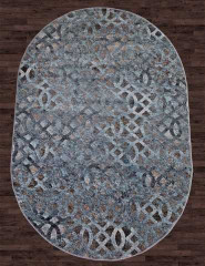 Ковёр MATRIX D563-BEIGE-BLUE-OVAL