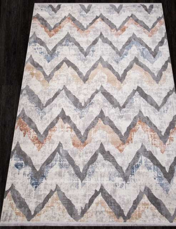 Турецкий ковер ALANYA-23898A-CREAM-L-GREY-STAN