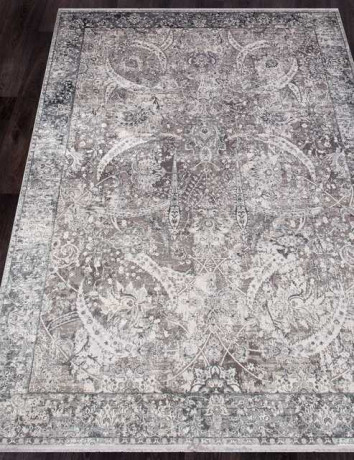 Турецкий ковер OLIMPOS-M455A-CREAM-D-GRAY-OVAL