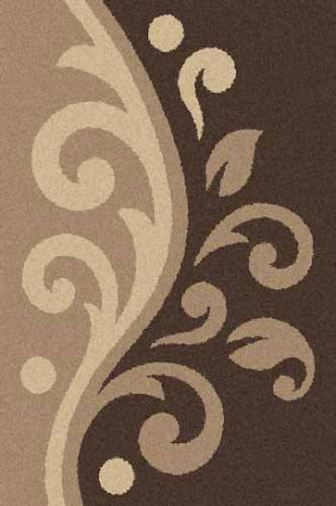 Прямоугольный ковер PLATINUM T621 D.BEIGE-BROWN