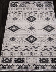 Турецкий ковер ECLIPSE-QP002-WHITE-D-GRAY-STAN