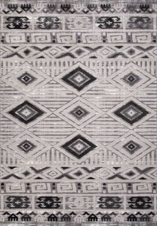 Турецкий ковер ECLIPSE-QP002-WHITE-D-GRAY-STAN