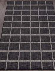 Ковёр VEGAS-S004-BLACK-GRAY-STAN
