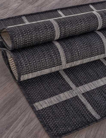 Ковёр VEGAS-S004-BLACK-GRAY-STAN