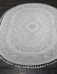 Турецкий ковер HUNKAR-07928T-BLUE-BLUE-OVAL