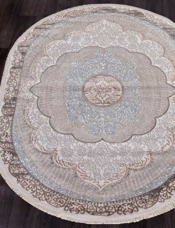 Ковёр ERKAPLAN RODOS-7430B-L-BLUE-CREAM-OVAL