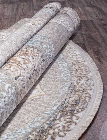 Ковёр ERKAPLAN RODOS-7430B-L-BLUE-CREAM-OVAL