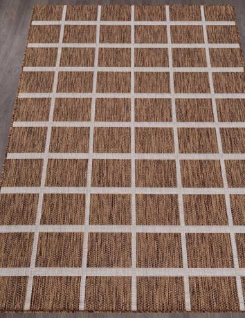 Ковёр VEGAS-S004-BROWN-CREAM-STAN