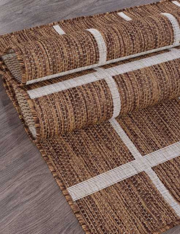 Ковёр VEGAS-S004-BROWN-CREAM-STAN