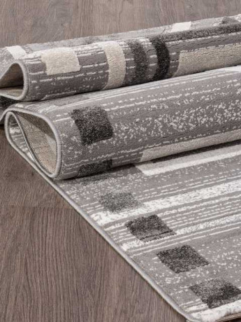 Турецкий ковер ECLIPSE-QP015-WHITE-D-GRAY-STAN