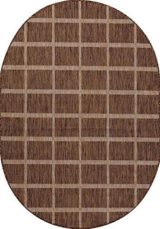 Ковёр VEGAS-S004-BROWN-OVAL