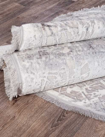 Турецкий ковер RAMIYA-18704S-L-GREY-IVORY-OVAL