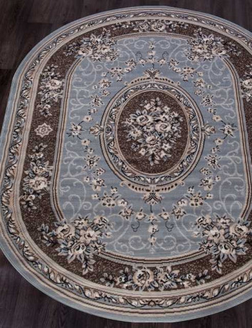 Ковёр SIERRA-5444-BLUE-BROWN-OVAL