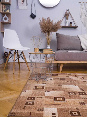 Палас ''Кубик Коричневый''