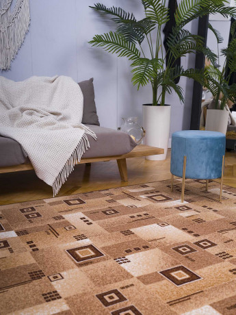 Палас ''Кубик Коричневый''