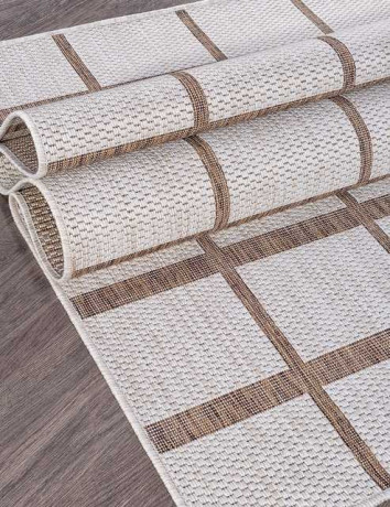 Ковёр VEGAS-S004-CREAM-BROWN-STAN